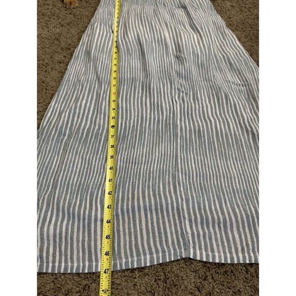 Womens Maxi Dress Ruffles Sleeveless Vneck Summer Spring Beach Coastal MEDIUM - Picture 11 of 12